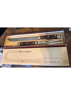 Vintage Personna 2-Piece Carving Set In Box